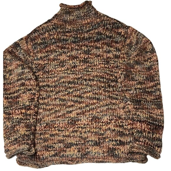 Columbia Women XL Multicolor Knit Sweater  Wool Blend Turtleneck Warm Soft Comfy - Picture 8 of 12